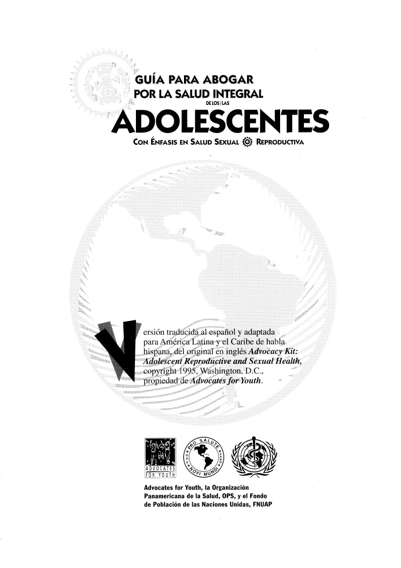 Gu a para abogar por la salud integral de los las adolescentes con