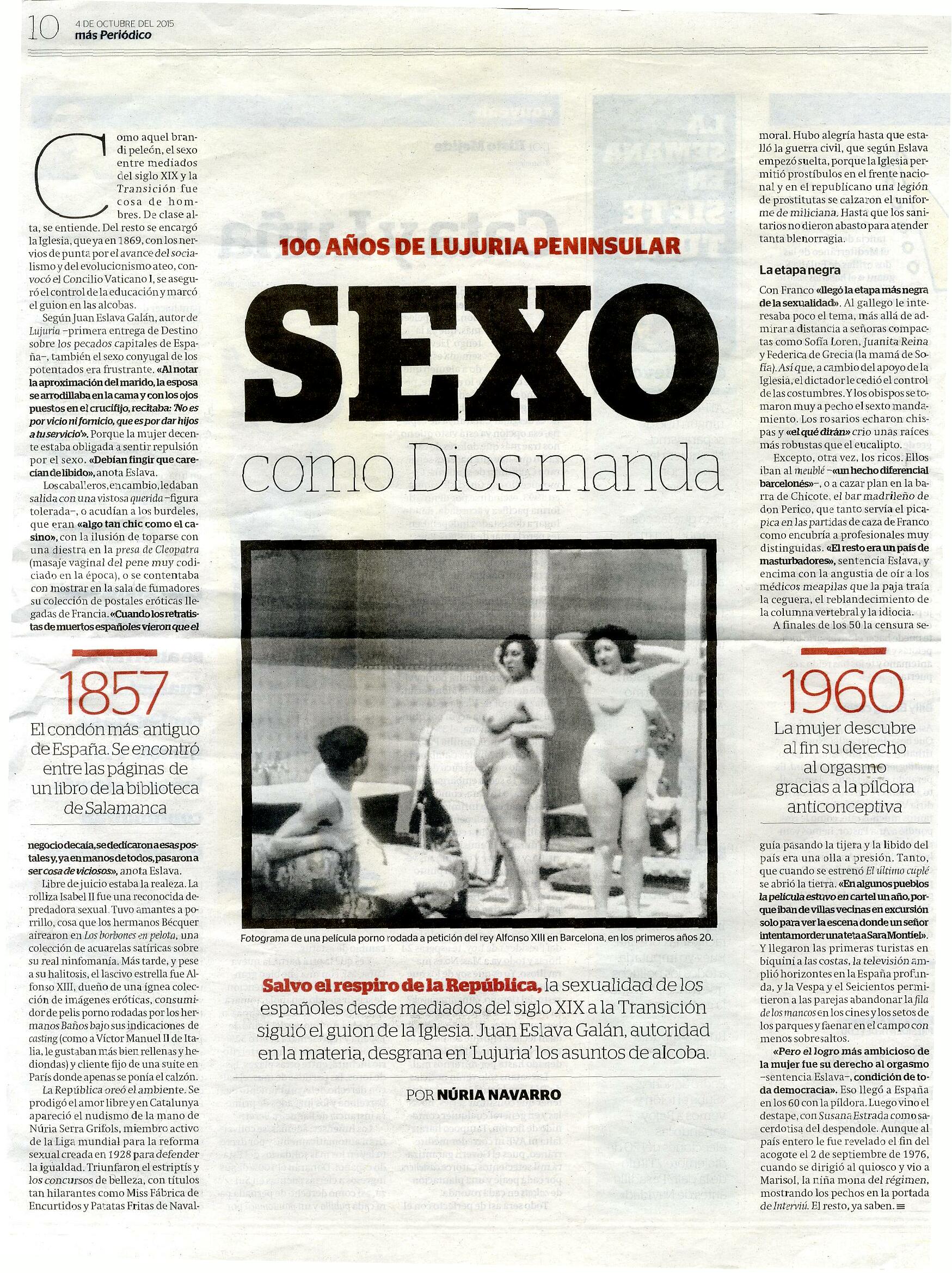 Sexo como Dios manda : 100 años de lujuria peninsular. Educación sexual -  SIDA STUDI