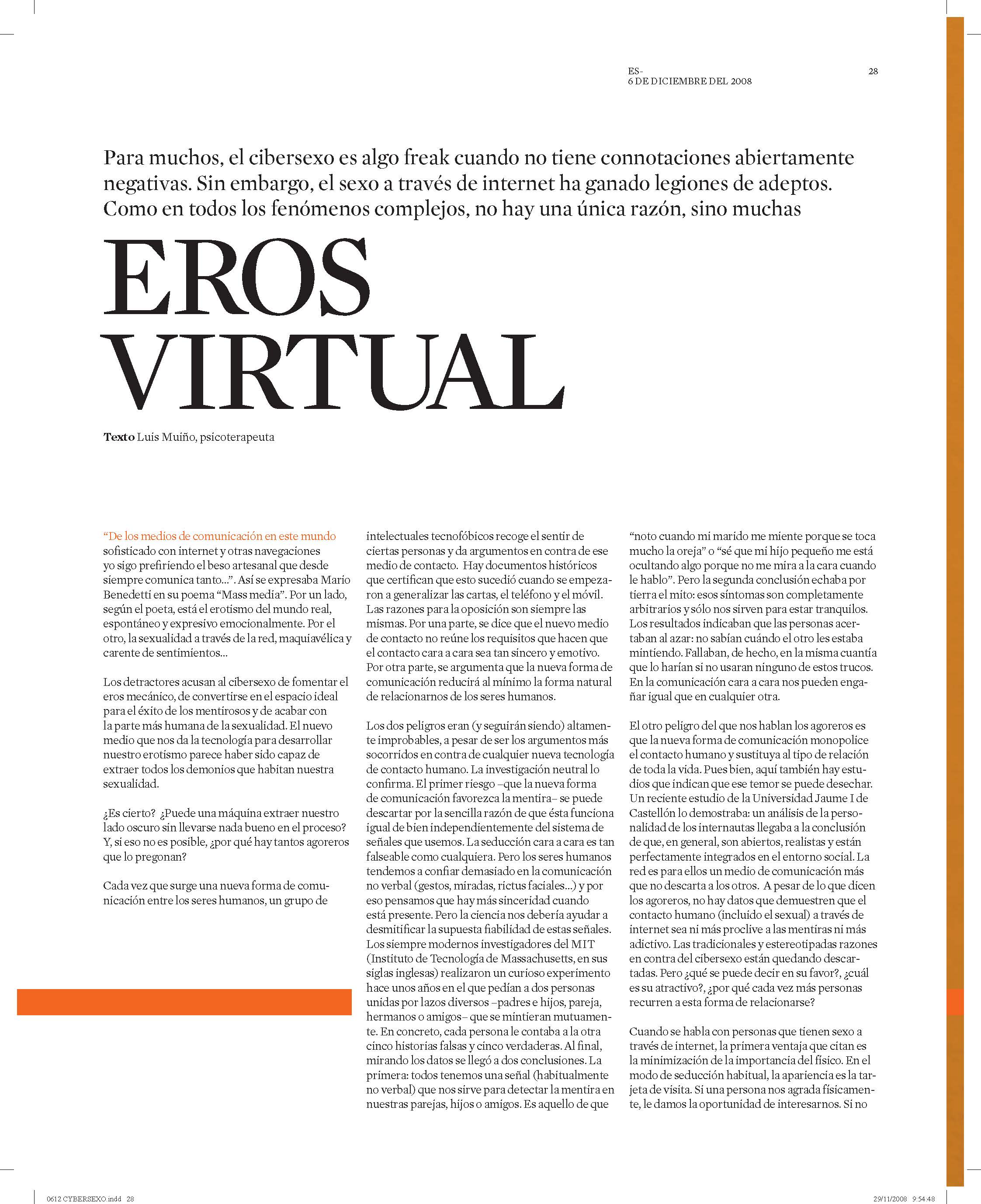 Eros virtual. Educación sexual - SIDA STUDI