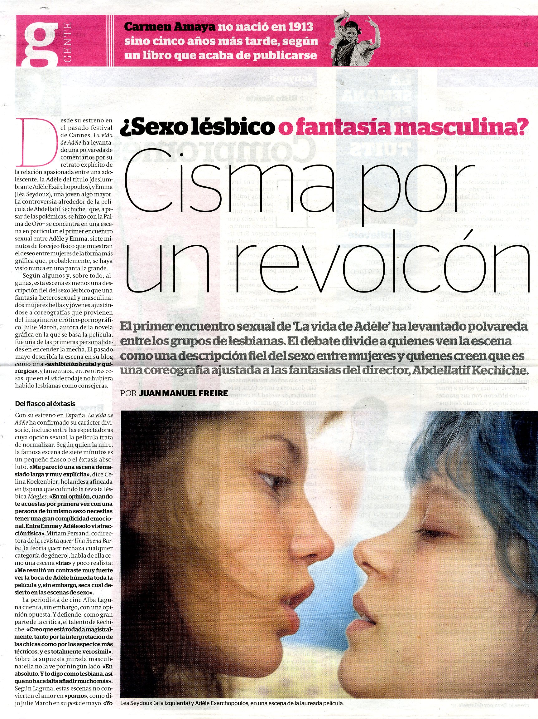 Cisma por un revolcón : ¿sexo lésbico o fantasía masculina?. Educación  sexual - SIDA STUDI