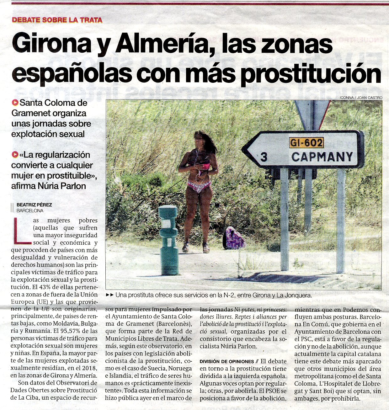 Girona y Almería, las zonas españolas con más prostitución. Educación  sexual - SIDA STUDI