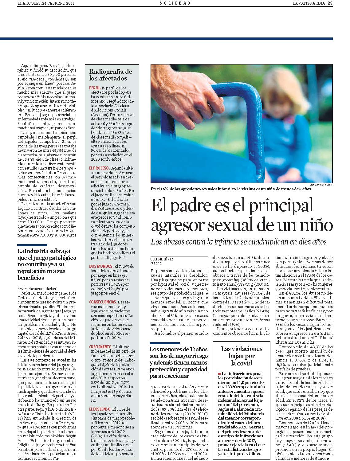 El padre es el principal agresor sexual de un niño. Educación sexual - SIDA  STUDI