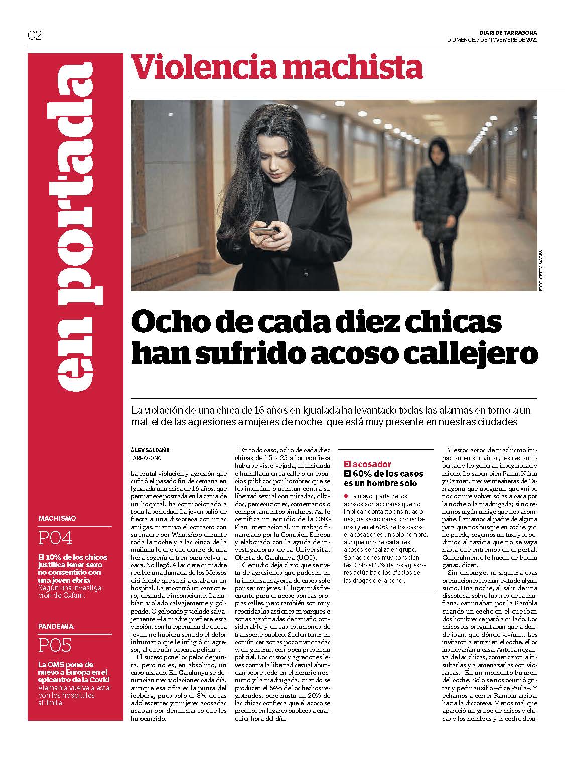 Ocho de cada diez chicas han sufrido acoso callejero. Educación sexual -  SIDA STUDI