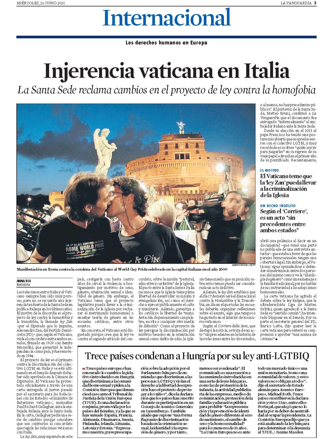 Injerencia Vaticana En Italia La Santa Sede Reclama Cambios En El