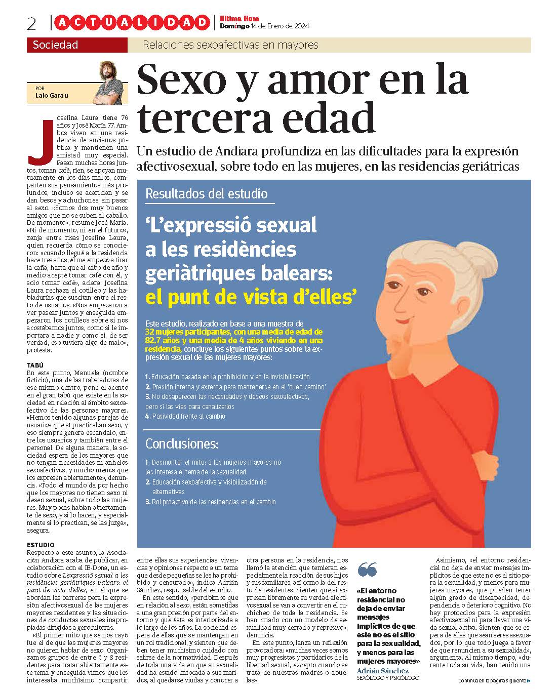 Sexo y amor en la tercera edad. Educación sexual - SIDA STUDI