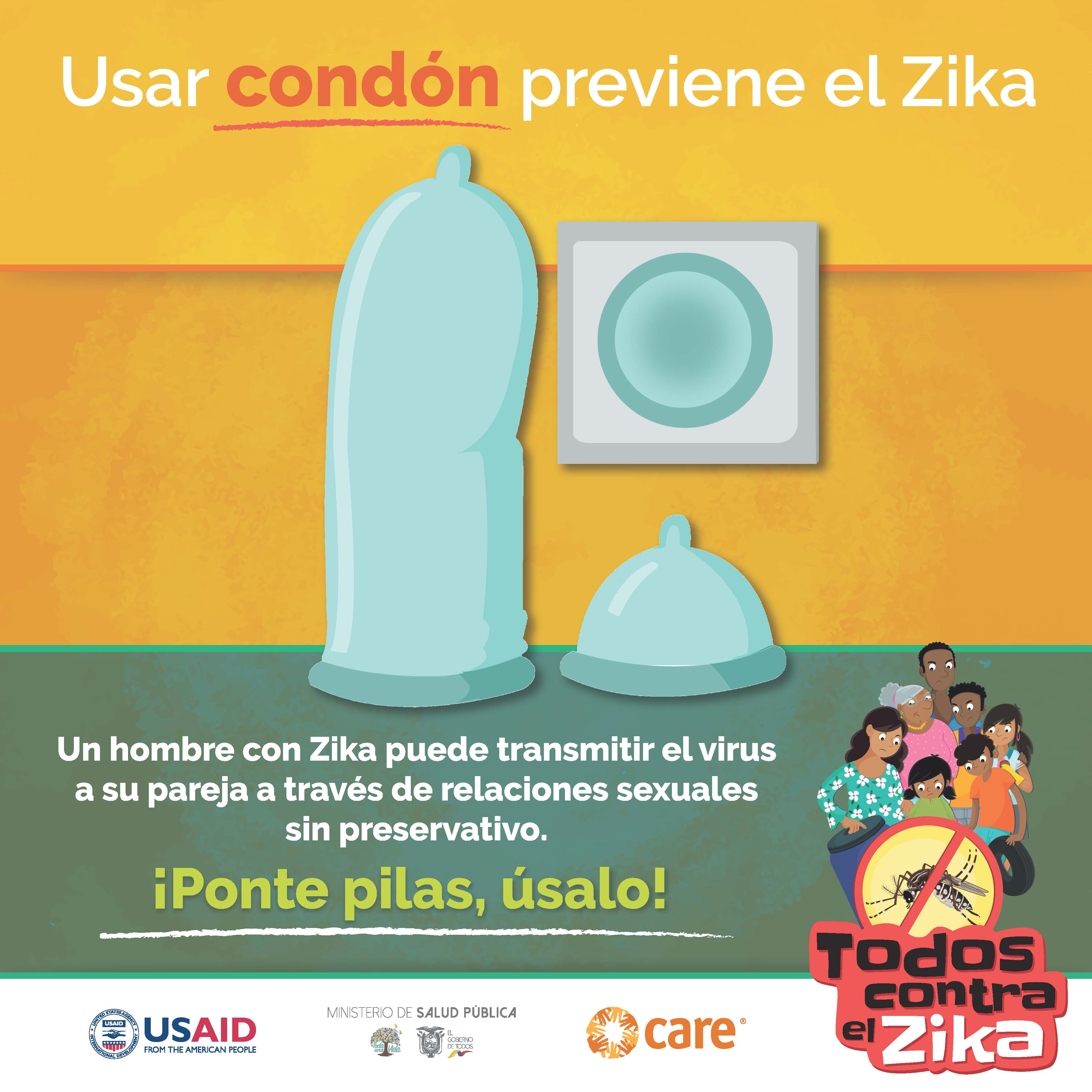 Usar condón previene el Zika Educación sexual SIDA STUDI