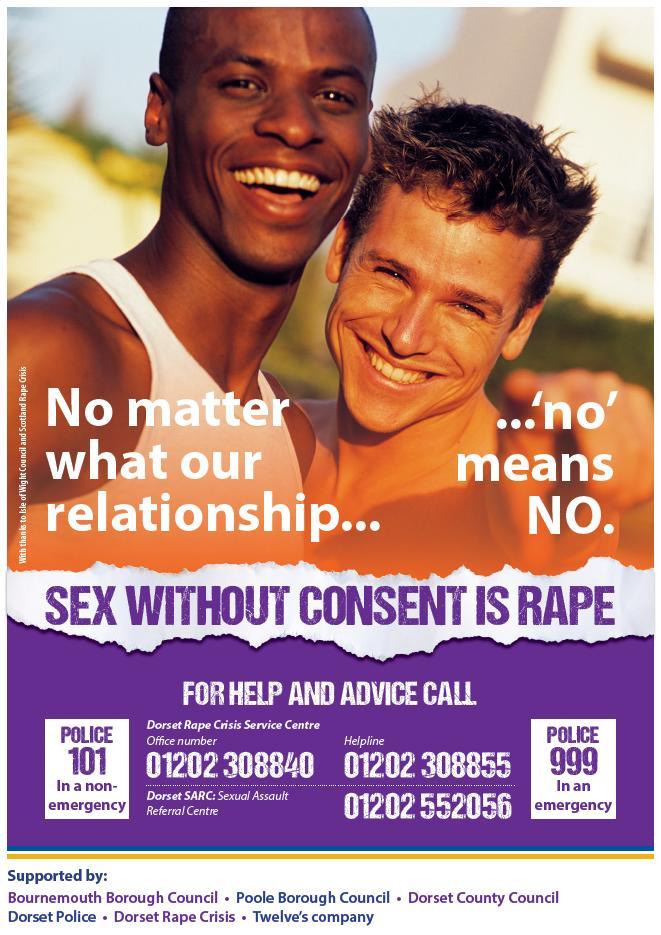 No matter what our relationship... 'no' means NO. Educación sexual